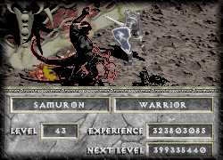 SamuRon, Level 43 Warrior, July 17, 1997